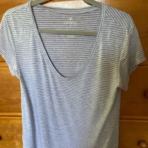 American Eagle striped T shirt